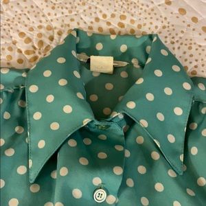 Vintage beautiful polka dots blouse.